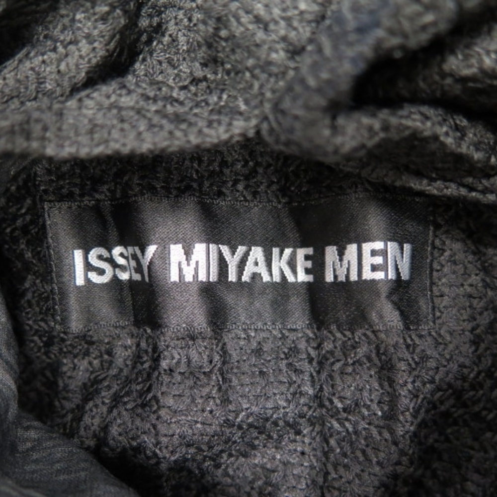 Issey Miyake Men Jacket Black Plisse Wrinkled - Picture 4 of 7